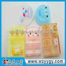 New design cute plastic pill boxes for taking easily